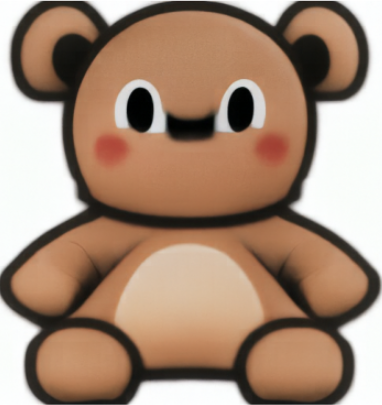 The bear redrawn by the flow model